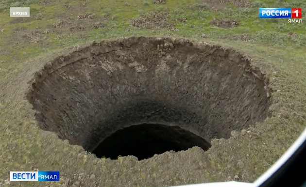 Díra do pekla. Na tající Sibiři se objevil další gigantický kráter