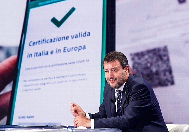 Vzpoura v Salviniho straně. Část podpořila očkovací pasy pro zaměstnance