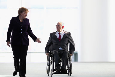 Wolfgang Schäuble, zkušený politik a výrazný ministr financí Merkelové, končí v čele Bundestagu