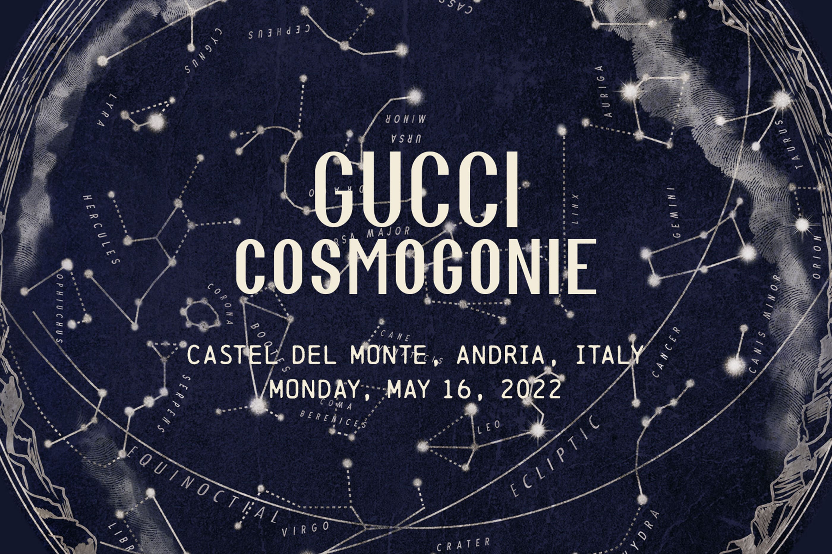 Živě z Castel del Monte: Gucci Cosmogonie