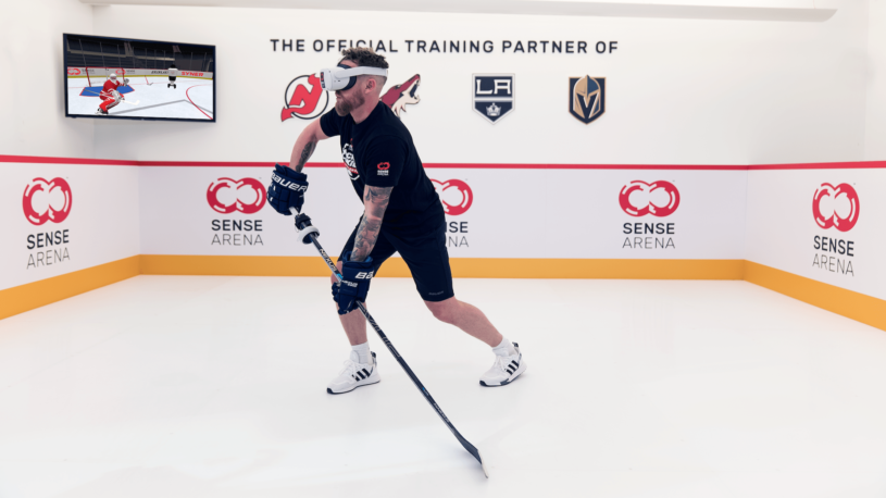 Místo ledu virtuální realita. Český tréninkový systém Sense Arena používají i hokejisté v NHL