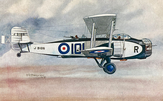 První bombardér s motoricky ovládanou střeleckou věží létal u RAF