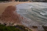 Na australské pláži pózovalo 2500 nahých lidí pro fotografa. Cílem bylo upozornit na rakovinu kůže
