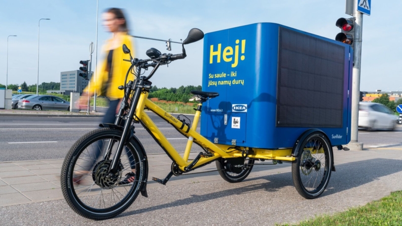 IKEA nasazuje nákladní kola na solární pohon. V Česku zatím nebudou, chybí cyklotrasy