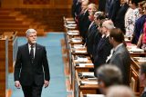 První prezidentská návštěva Senátu po devíti letech. Petr Pavel vystoupil na zasedání horní komory