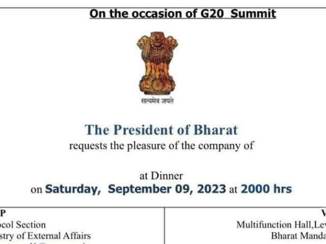 Indie se zřejmě brzy přejmenuje na Bharat. Členové G20 to už mají na pozvánkách