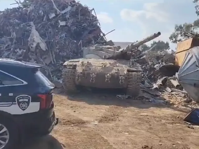 VIDEO: Někdo ukradl z izraelské základny tank. Našel se o 20 km dál na vrakovišti