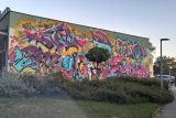 Posprejovaná zeď kulturního domu ve Vodňanech budí emoce, graffiti objednalo město