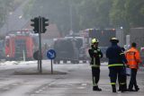 Hasiči v Berlíně likvidují požár firmy skupiny Diehl. Ta vyrábí i protivzdušnou obranu pro Ukrajinu