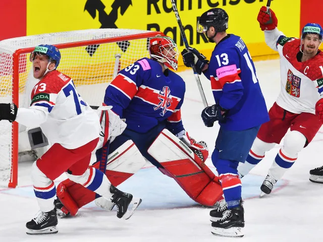 Mistrovství světa v hokeji: Česko vede nad Velkou Británií 2:0