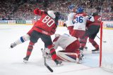 OBRAZEM: Čeští hokejisté v posledním utkání základní skupiny prohráli s Kanadou až v prodloužení