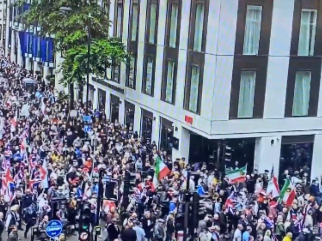 Londýnem prochází tisíce lidí s britskými či izraelskými vlajkami. Chtějí konec propalestinských protestů