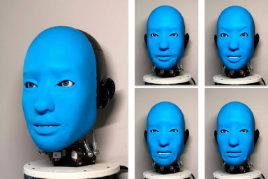 Robotka Eva kopíruje výrazy tváře, umí se usmívat jako Barack Obama